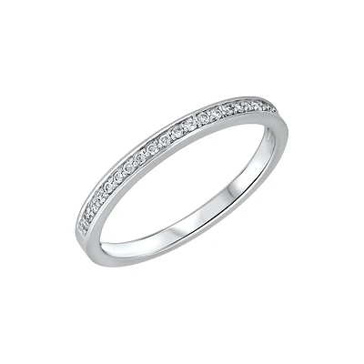 JONC DE MARIAGE OR BLANC 10K