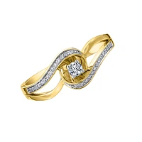 YELLOW GOLD RING FOR WOMEN