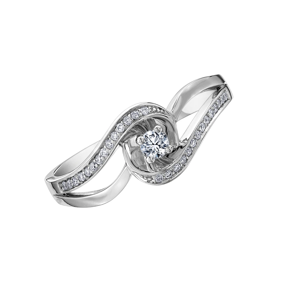 WHITE GOLD RING FOR WOMEN