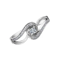 WHITE GOLD RING FOR WOMEN