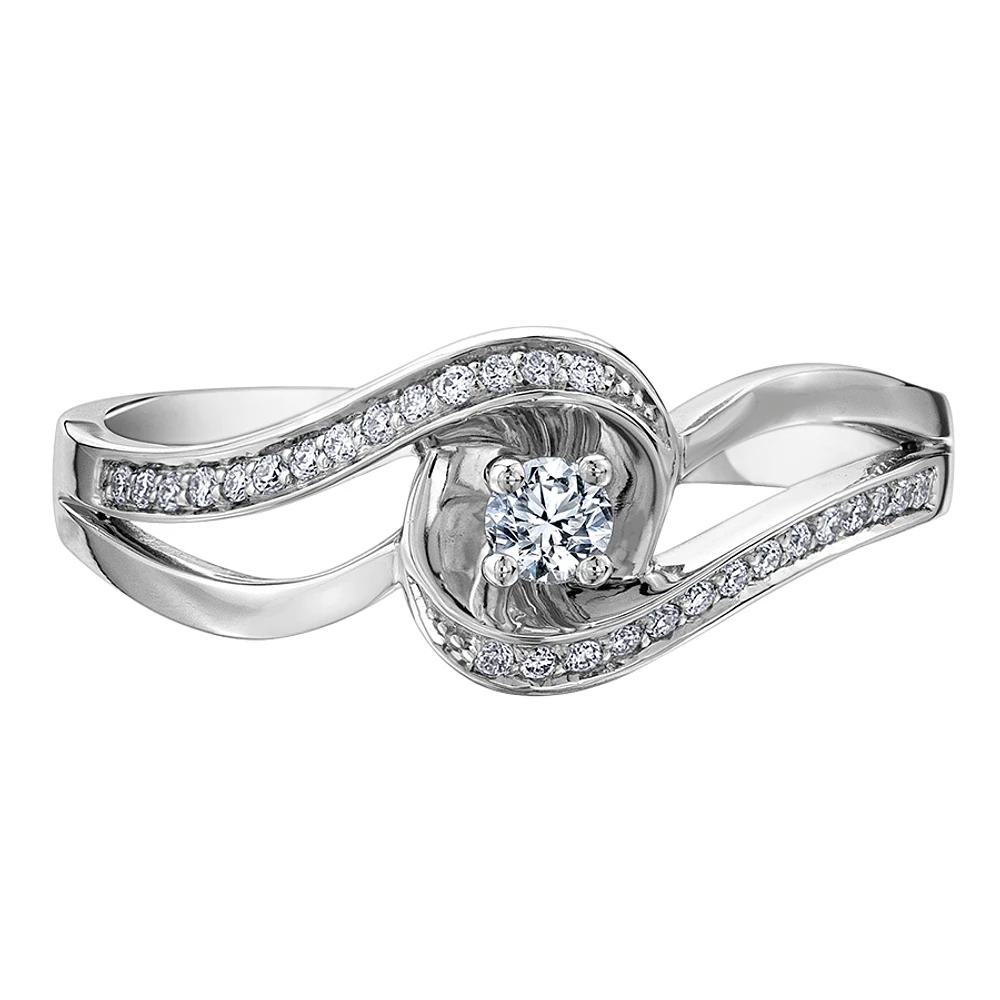 WHITE GOLD RING FOR WOMEN