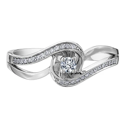 WHITE GOLD RING FOR WOMEN