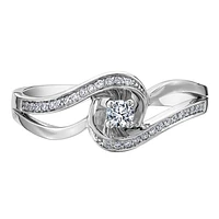 WHITE GOLD RING FOR WOMEN
