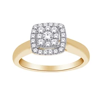 10K 2-TONE GOLD ALLIANCE RING