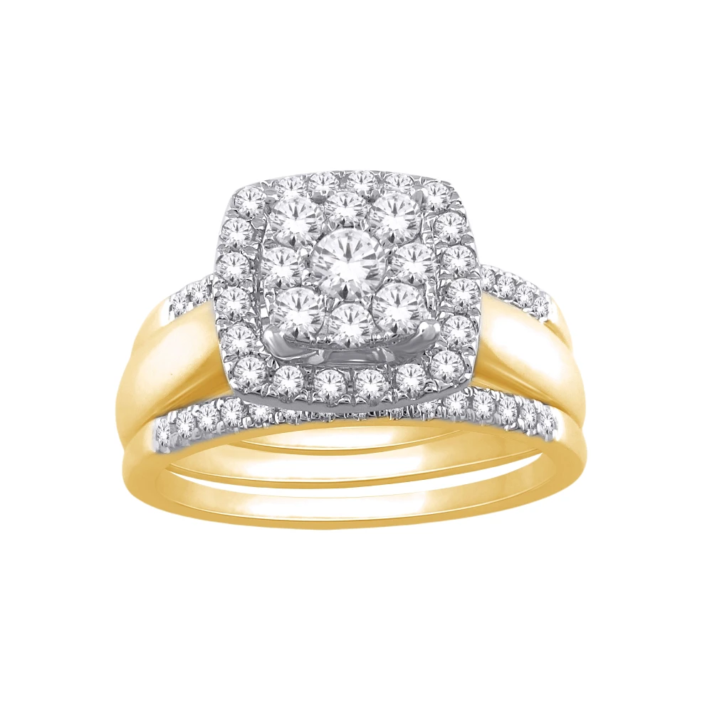 10K 2-TONE GOLD ALLIANCE RING