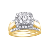 10K 2-TONE GOLD ALLIANCE RING
