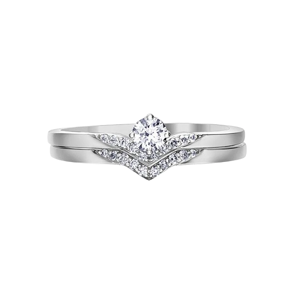 10K WHITE WEDDING RING