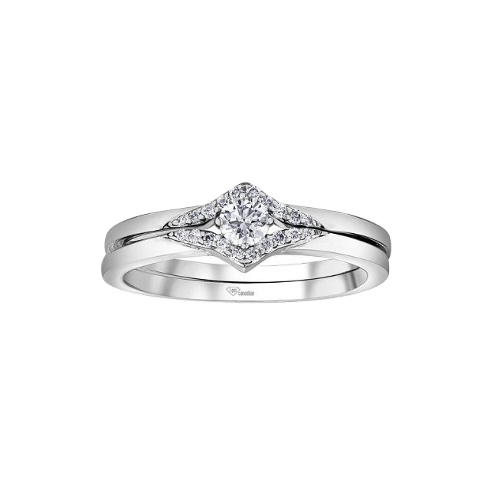 WEDDING BAND 10K WHITE GOLD