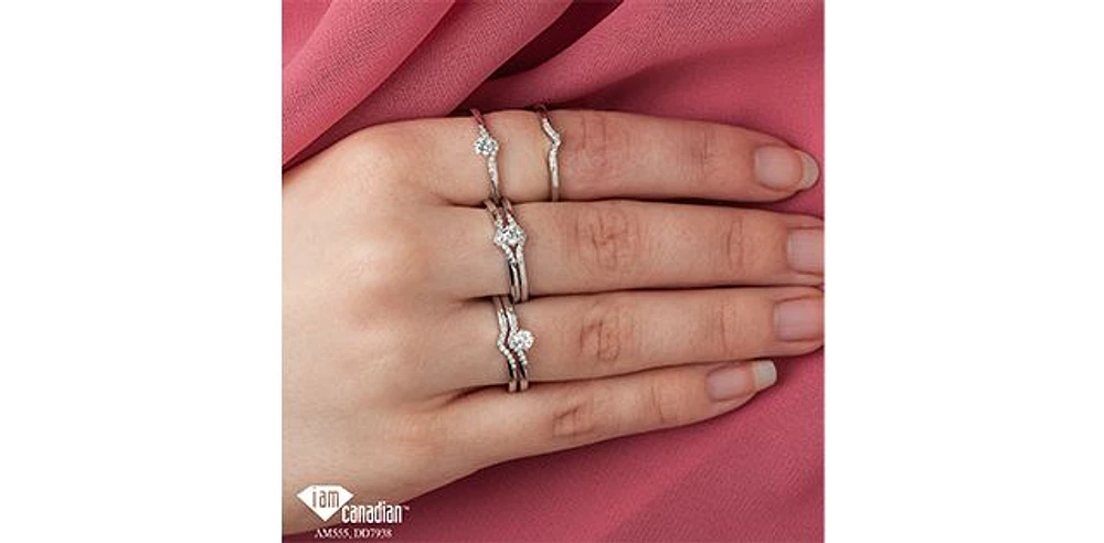 WEDDING BAND 10K WHITE GOLD