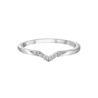 WEDDING BAND 10K WHITE GOLD