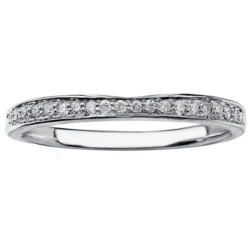 WEDDING BAND 14K WHITE GOLD
