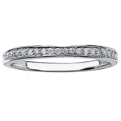 WEDDING BAND 14K WHITE GOLD