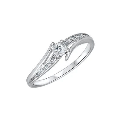 BAGUE FIANÇAILLES 10K