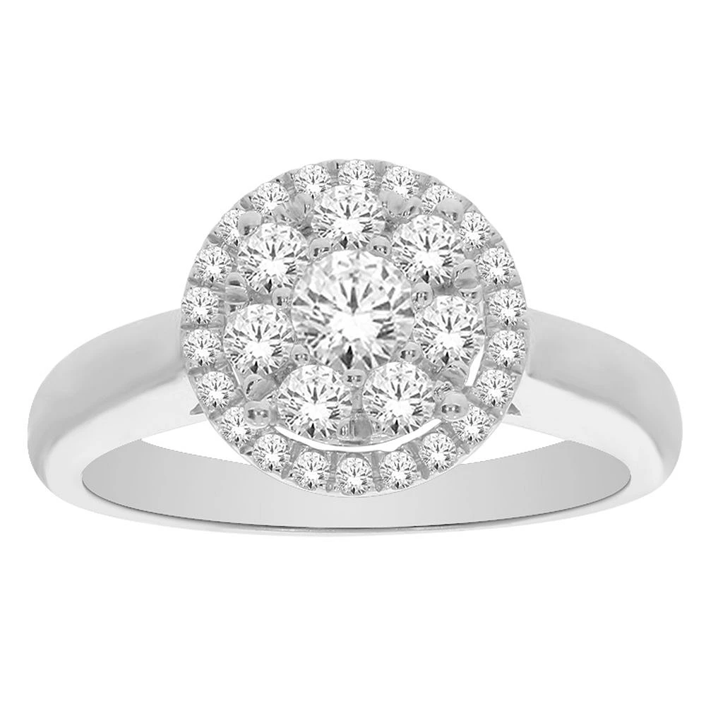 BAGUE POUR FEMME EN OR BLANC 10K
