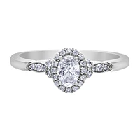 BAGUE EN OR BLANC 14K