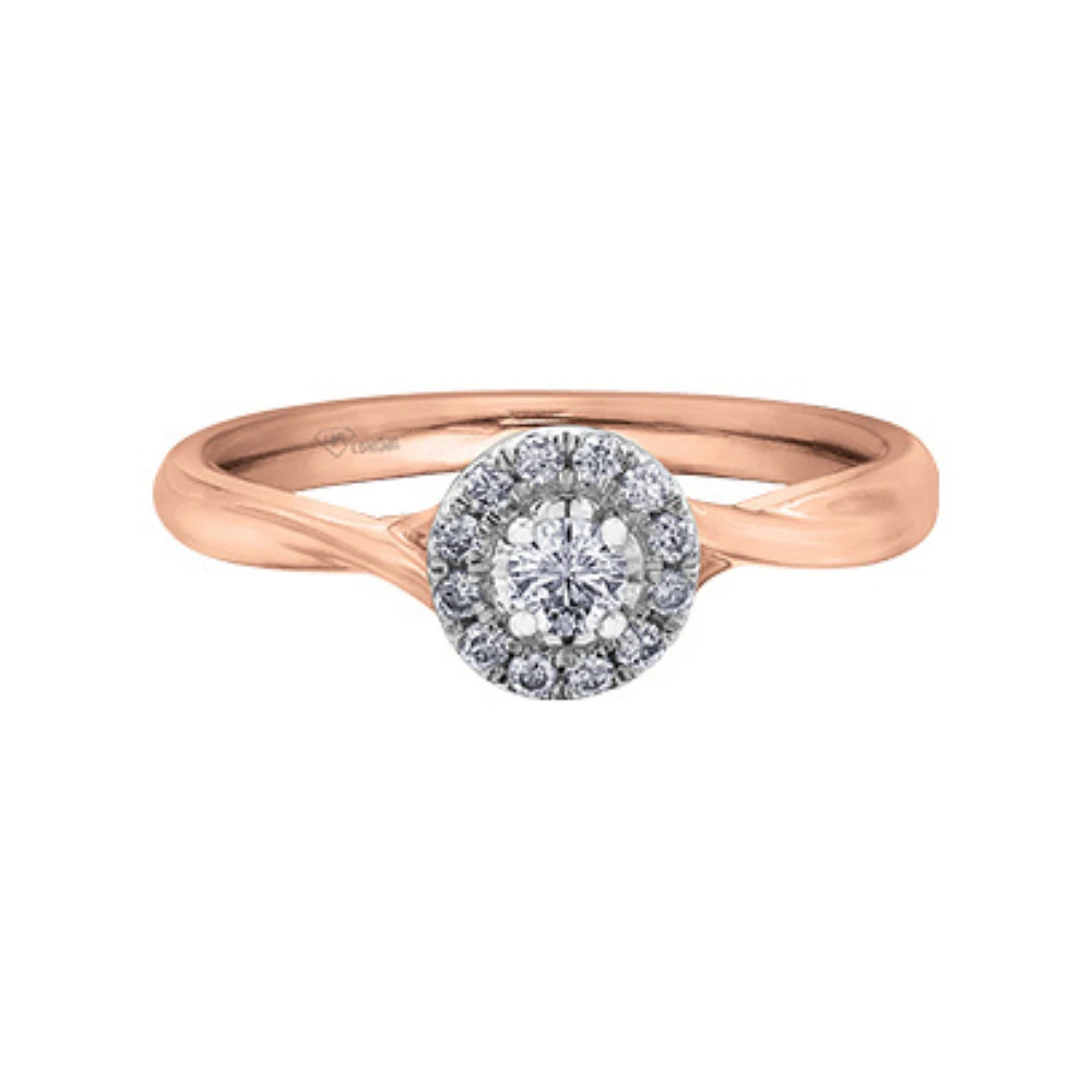 2 TONE 10K GOLD RING FOR WOMEN