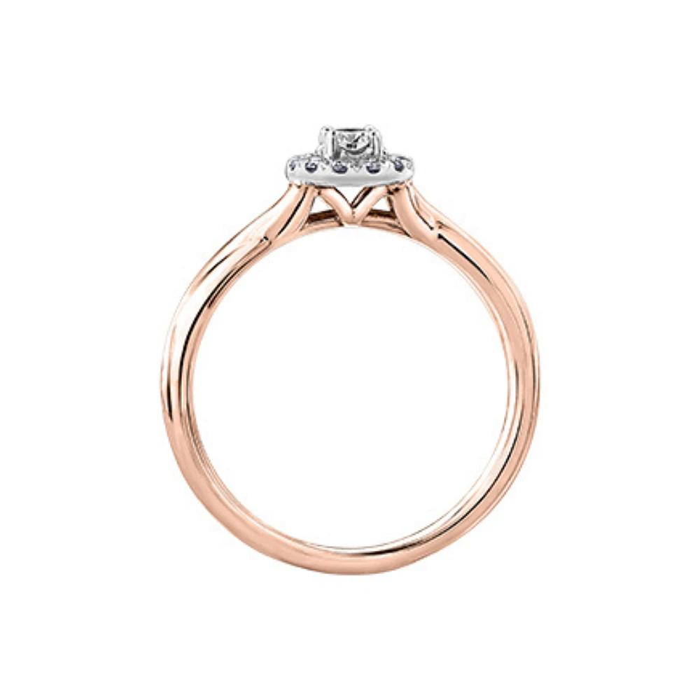 2 TONE 10K GOLD RING FOR WOMEN