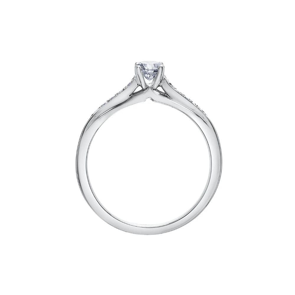 BAGUE EN OR BLANC 14K
