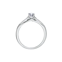 BAGUE EN OR BLANC 14K