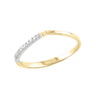 14K 2-TONE GOLD BAND