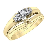 BAGUE EN OR DEUX TONS 10K