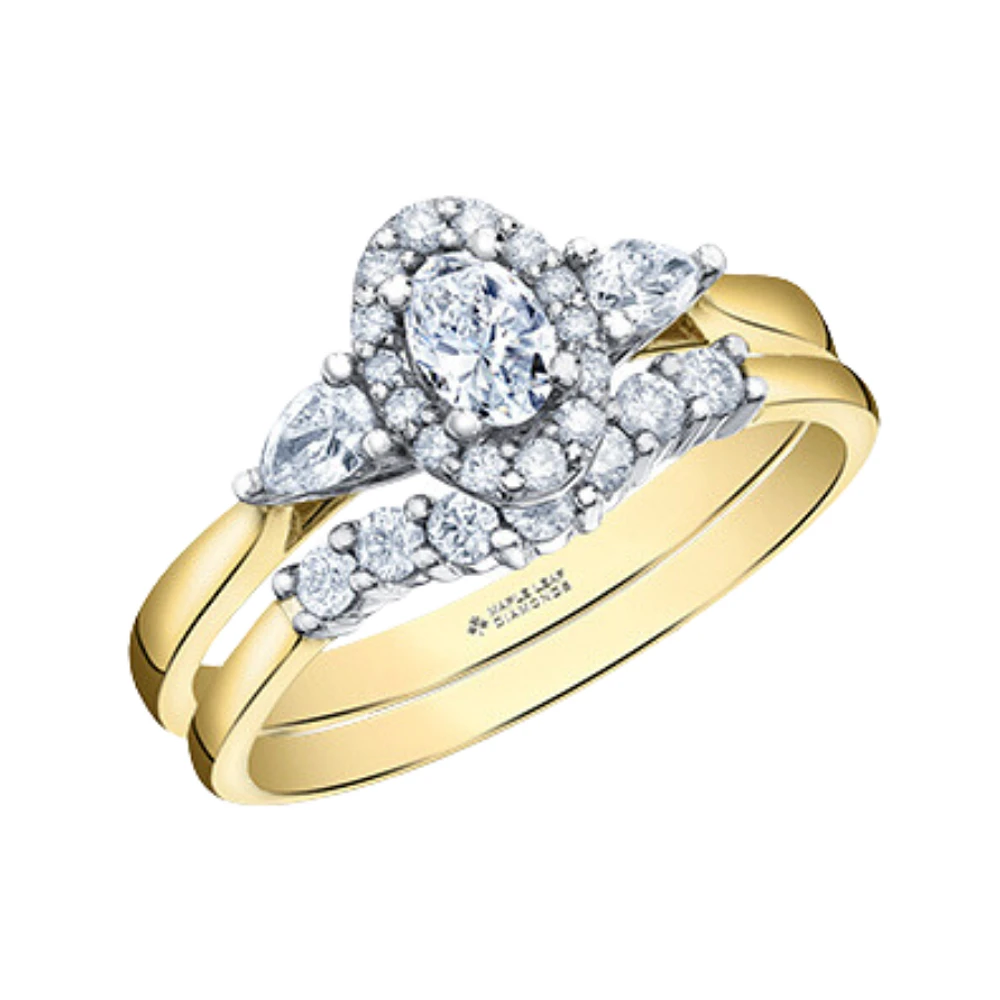 BAGUE OR 2 TONS 14K