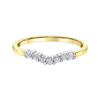 14K 2 TONE GOLD BAND