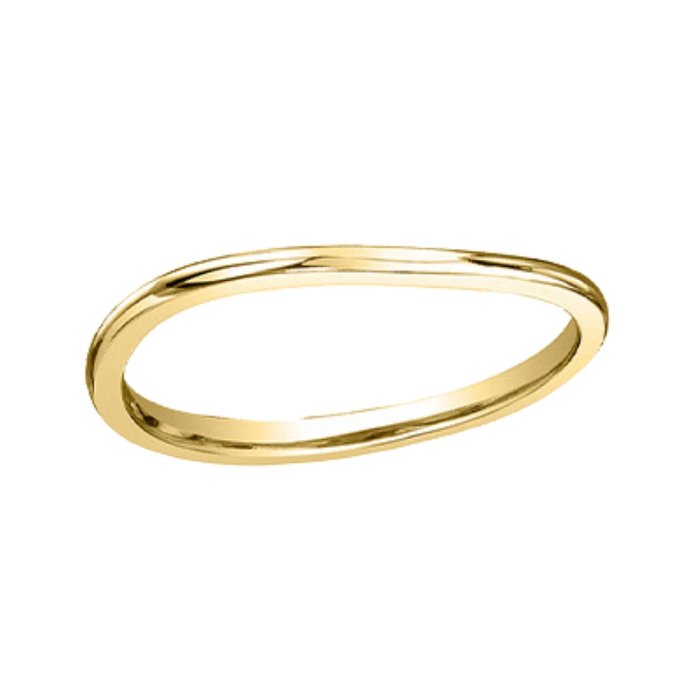 14K 2 TONE GOLD BAND