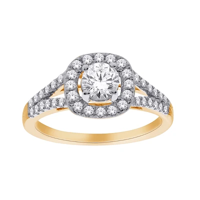 BAGUE OR 2 TONS 14K