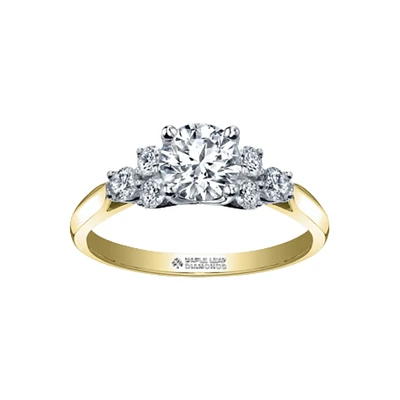 BAGUE OR 14K 2 TONS