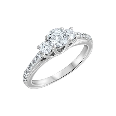 14K WHITE GOLD RING