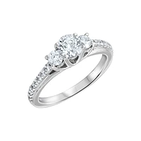 14K WHITE GOLD RING