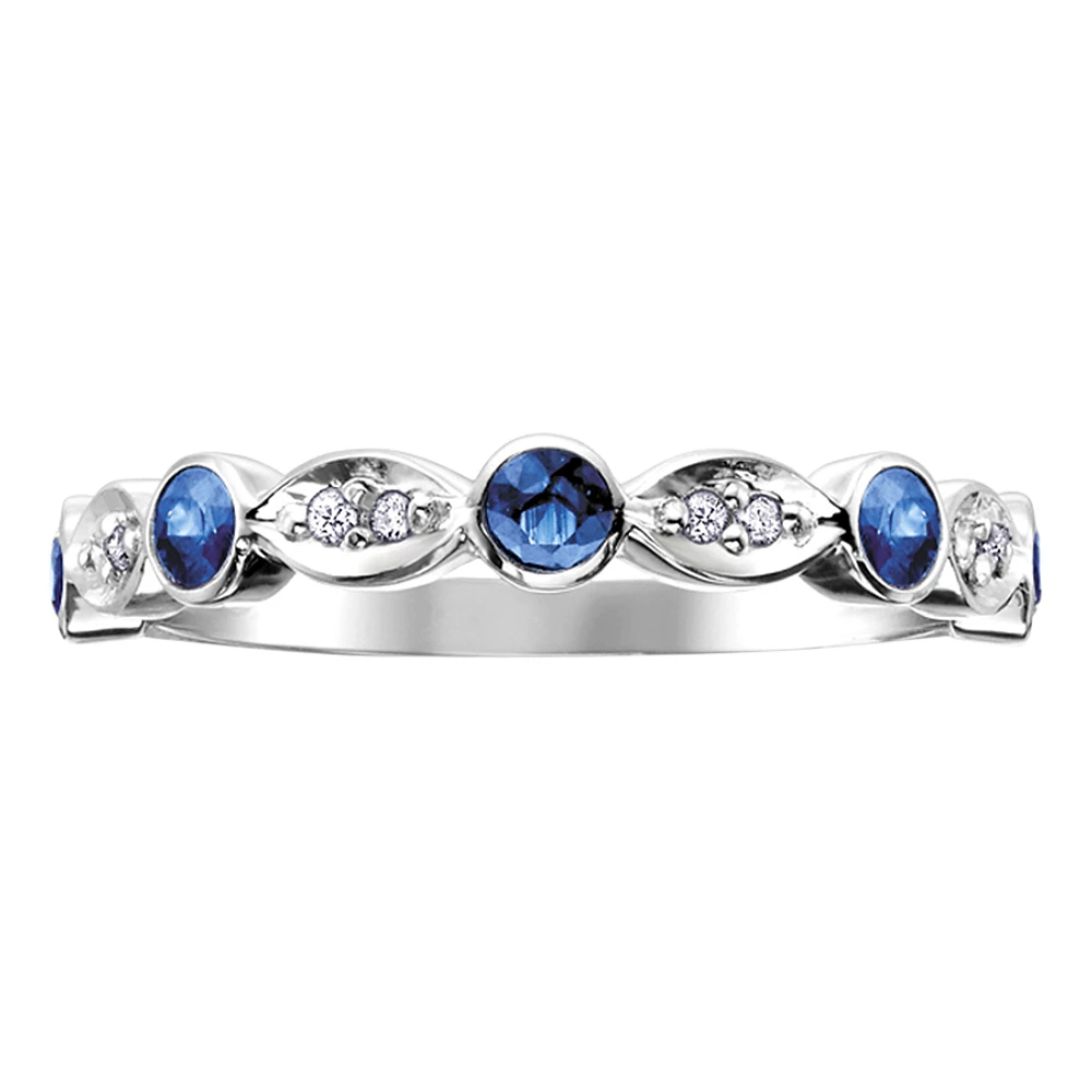 BAGUE OR BLANC 10K