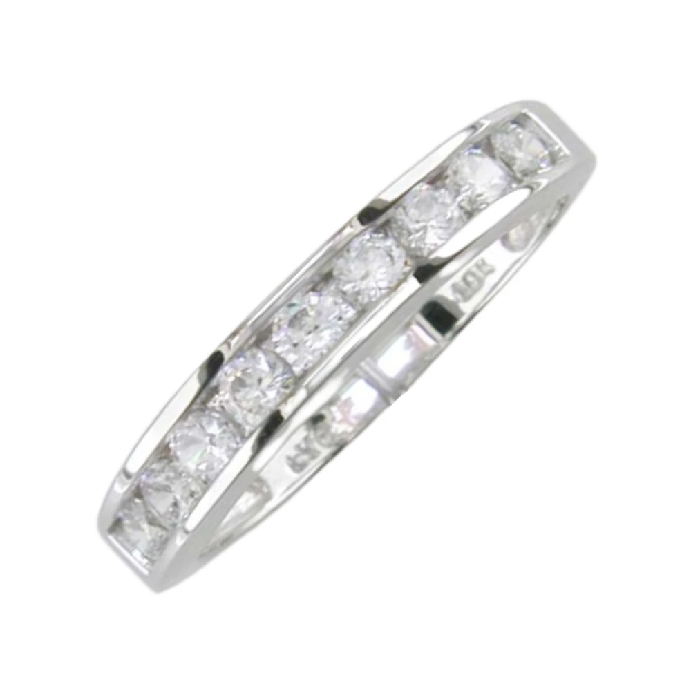 BAGUE EN OR BLANC 10K