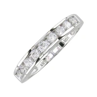 BAGUE EN OR BLANC 10K