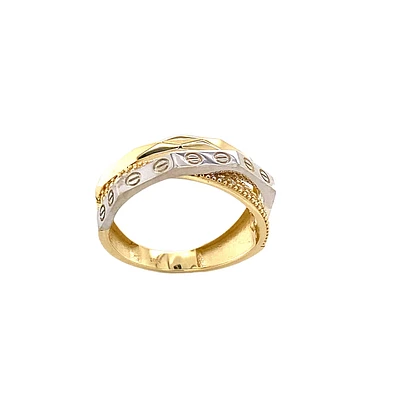 10K GOLD RING- RHODIUM