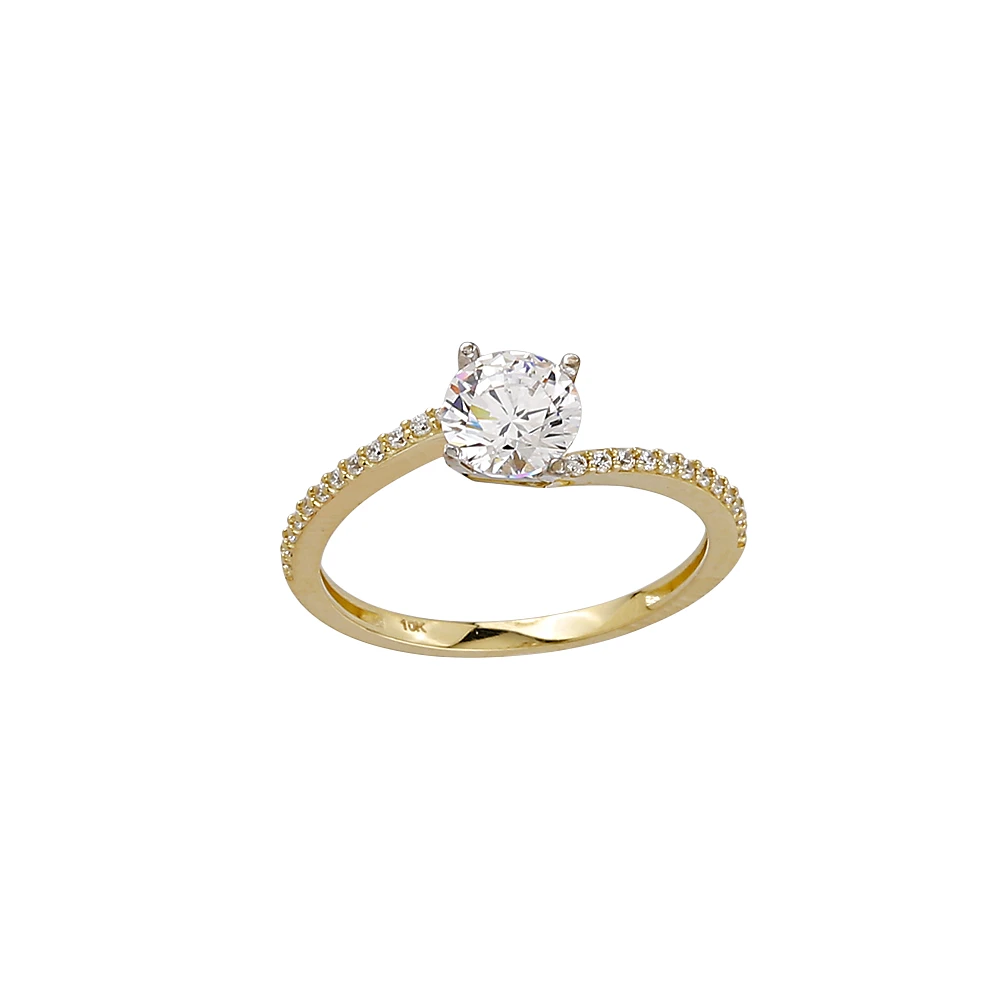 10K GOLD RING- ZIRCONIUM