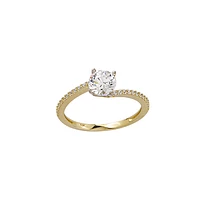 10K GOLD RING- ZIRCONIUM