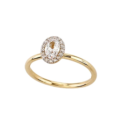 10K GOLD RING- ZIRCONIUM