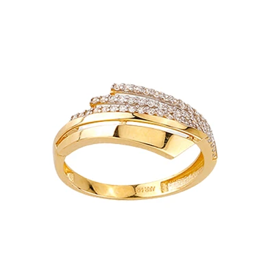 10K GOLD RING- ZIRCONIUM