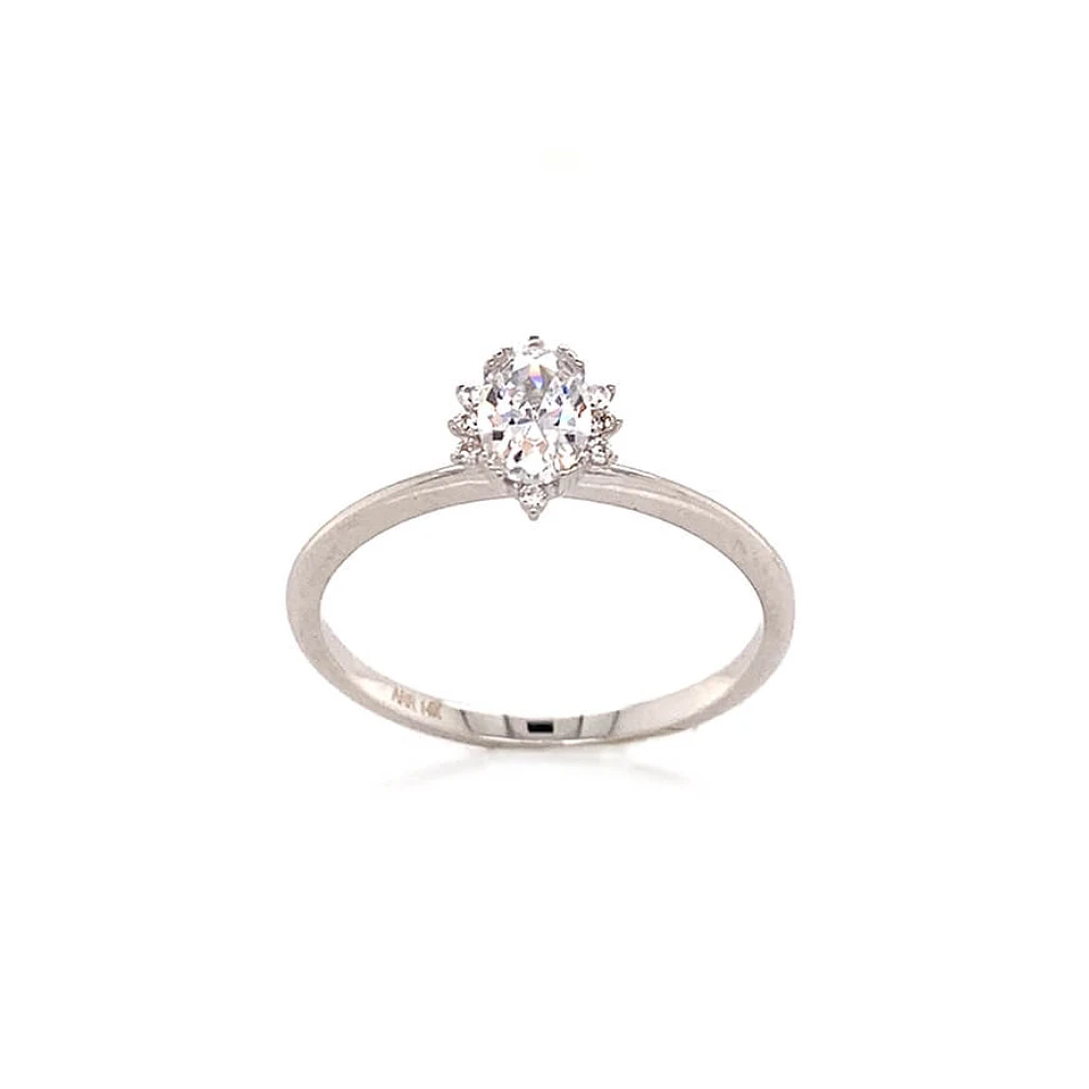 10K GOLD RING- ZIRCONIUM