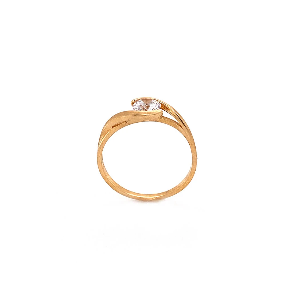 10K GOLD RING- ZIRCONIUM