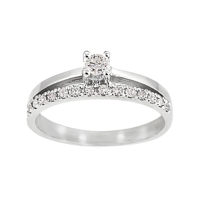 SEMI-ETERNITY IN 10K WHITE GOLD