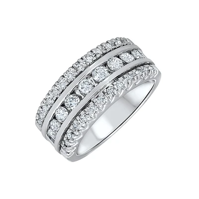 BAGUE OR BLANC 14K