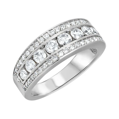 BAGUE OR BLANC 14K