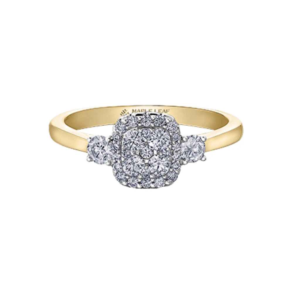 14K 2 TONE GOLD RING