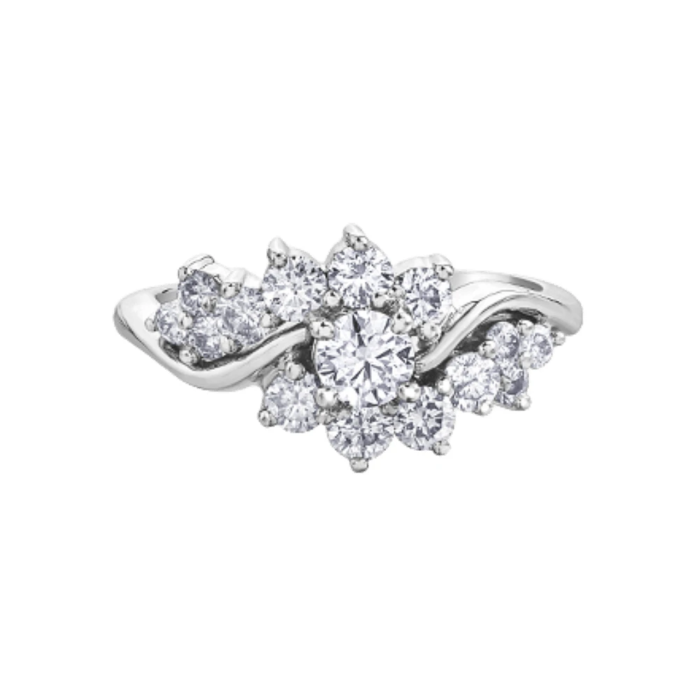 10K WHITE GOLD RING