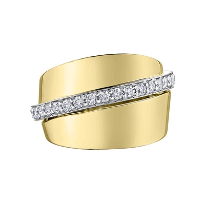 10K GOLD RING WITH DIAMONDS
