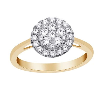 BAGUE POUR FEMME EN OR 2 TONS 10K