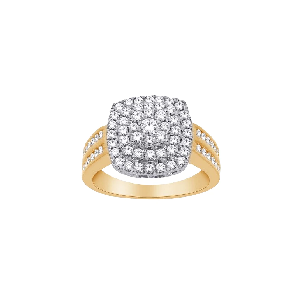 BAGUE POUR FEMME EN OR 2 TONS 10K